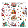 Christmas Window Stickers Gingerbread Man Santa Claus Snowman Snowflake Xmas Stickers Navidad Ornaments Merry Christmas Decor