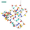 3/5Meters Christmas Garland Fake Light String No Electricity Colorful Small Bulbs for DollHouse Xmas Tree Hanging Party Supplies