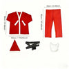 Adult Santa Costume Set, Velvet Suit with Hat Belt Beard for Christmas Party