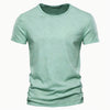100% Cotton Men T-shirt Casual Soft Fitness Summer Thin T-shirts Men's Home Clothes O-Neck Short Sleeve Soild T Shirt for Men