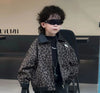 Boys Autumn Coat 2025 New Children Korean Leopard Print Patchwork Jacket Trendy Children Loose Casual Jacket for Outdoor Wear
