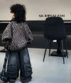 Boys Autumn Coat 2025 New Children Korean Leopard Print Patchwork Jacket Trendy Children Loose Casual Jacket for Outdoor Wear