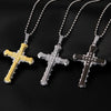SUMENG Cross Pendant Necklace – Approx. 60 cm Chain
