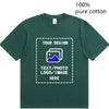 Custom-Made Men's T-Shirts Are Suitable for Team Gatherings, Gyms, and Sports Cotton Round-Neck Short-Sleeved Shirts