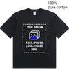Custom-Made Men's T-Shirts Are Suitable for Team Gatherings, Gyms, and Sports Cotton Round-Neck Short-Sleeved Shirts
