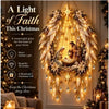 2027Christmas，Bethlehem Star of Faith, Lighted Nativity Wall *Decor,Glowing** Christmas Hanging Ornament, LED Lights for Indoor
