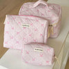 Airfriend JTTU602 Cotton Cosmetic Bag with Nylon Lining