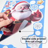 Christmas Window Stickers Gingerbread Man Santa Claus Snowman Snowflake Xmas Stickers Navidad Ornaments Merry Christmas Decor