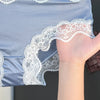 Women’s Low-Rise Nylon Knickers with Lace Detail