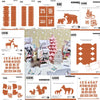 Christmas 2025 Sleigh Snowflakes Cracker Box Fir Tree Borders Bear Metal Cutting Dies for DIY Making Card Scrapbook Decoration