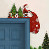 Christmas 2D Wooden Ornament Christmas Party Decoration Xmas Santa Claus Snowman Pendants New Year Gift Party Decorations