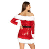 Christmas Cosplay Costume Santa Claus Disguise Dress  Xmas Set Women Outfits Halloween Carnival Party New Year Clothes Role Play