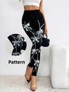 Women’s High-Waisted Bow Rhinestone Leggings