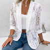 MAXAKG Women’s Open-Front Lace Blazer