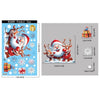 Christmas Window Stickers Gingerbread Man Santa Claus Snowman Snowflake Xmas Stickers Navidad Ornaments Merry Christmas Decor