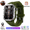2026 New Military Smart Watch Men IP67 3ATM Outdoor Sports Fitness Tracker Blood Pressure Health Monitor BT Calls GPS Smartwatch