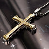 SUMENG Cross Pendant Necklace – Approx. 60 cm Chain