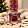 Christmas Wooden Chimney Advent Calendar 24 Days Countdown Ornament Santa Claus Decoration Tabletop Holiday Home Decoration