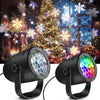 Christmas LED Snowflake Lights Projector for Indoor/Outdoor Garden Patio Yard House Wall Holiday Projector for Xmas New Year