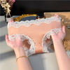 Women’s Low-Rise Nylon Knickers with Lace Detail