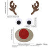 Christmas Felt Santa Snowman Door Window Stickers Wall Decals Xmas Party Background Decor New Year Indoor Home Hanging Ornament