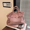 IMYOK z1132 Women’s Corduroy Tote with Adjustable Strap