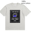 Custom-Made Men's T-Shirts Are Suitable for Team Gatherings, Gyms, and Sports Cotton Round-Neck Short-Sleeved Shirts