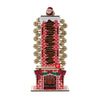 Christmas Wooden Chimney Advent Calendar 24 Days Countdown Ornament Santa Claus Decoration Tabletop Holiday Home Decoration