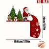 Christmas 2D Wooden Ornament Christmas Party Decoration Xmas Santa Claus Snowman Pendants New Year Gift Party Decorations