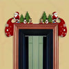 Christmas 2D Wooden Ornament Christmas Party Decoration Xmas Santa Claus Snowman Pendants New Year Gift Party Decorations