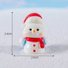 Christmas Resin Miniature Figurines Ornamnet Cartoon Santa Claus Elk Snowman Statues Decoration Micro Landscape Party Favors