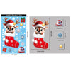 Christmas Window Stickers Gingerbread Man Santa Claus Snowman Snowflake Xmas Stickers Navidad Ornaments Merry Christmas Decor