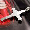 SUMENG Cross Pendant Necklace – Approx. 60 cm Chain