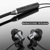 Wireless Neckband In-Ear Earphones with Microphone and Button Controls