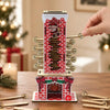 Christmas Wooden Chimney Advent Calendar 24 Days Countdown Ornament Santa Claus Decoration Tabletop Holiday Home Decoration