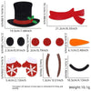 Christmas Felt Santa Snowman Door Window Stickers Wall Decals Xmas Party Background Decor New Year Indoor Home Hanging Ornament