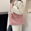 IMYOK z1132 Women’s Corduroy Tote with Adjustable Strap