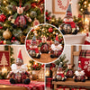 Christmas Dolls Tree Decor Standing Santa, Snowman and Reindeer Figurines for Home Decor Birthday Gifts Merry Christmas