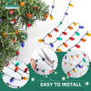 3/5Meters Christmas Garland Fake Light String No Electricity Colorful Small Bulbs for DollHouse Xmas Tree Hanging Party Supplies