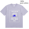 Custom-Made Men's T-Shirts Are Suitable for Team Gatherings, Gyms, and Sports Cotton Round-Neck Short-Sleeved Shirts