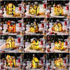 Christmas Ornament Village Houses LED Light Collectible Figurines Snow Blanket Desktop Decoration Town Scene Xmas New Year Gift