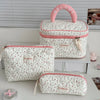 Airfriend JTTU602 Cotton Cosmetic Bag with Nylon Lining