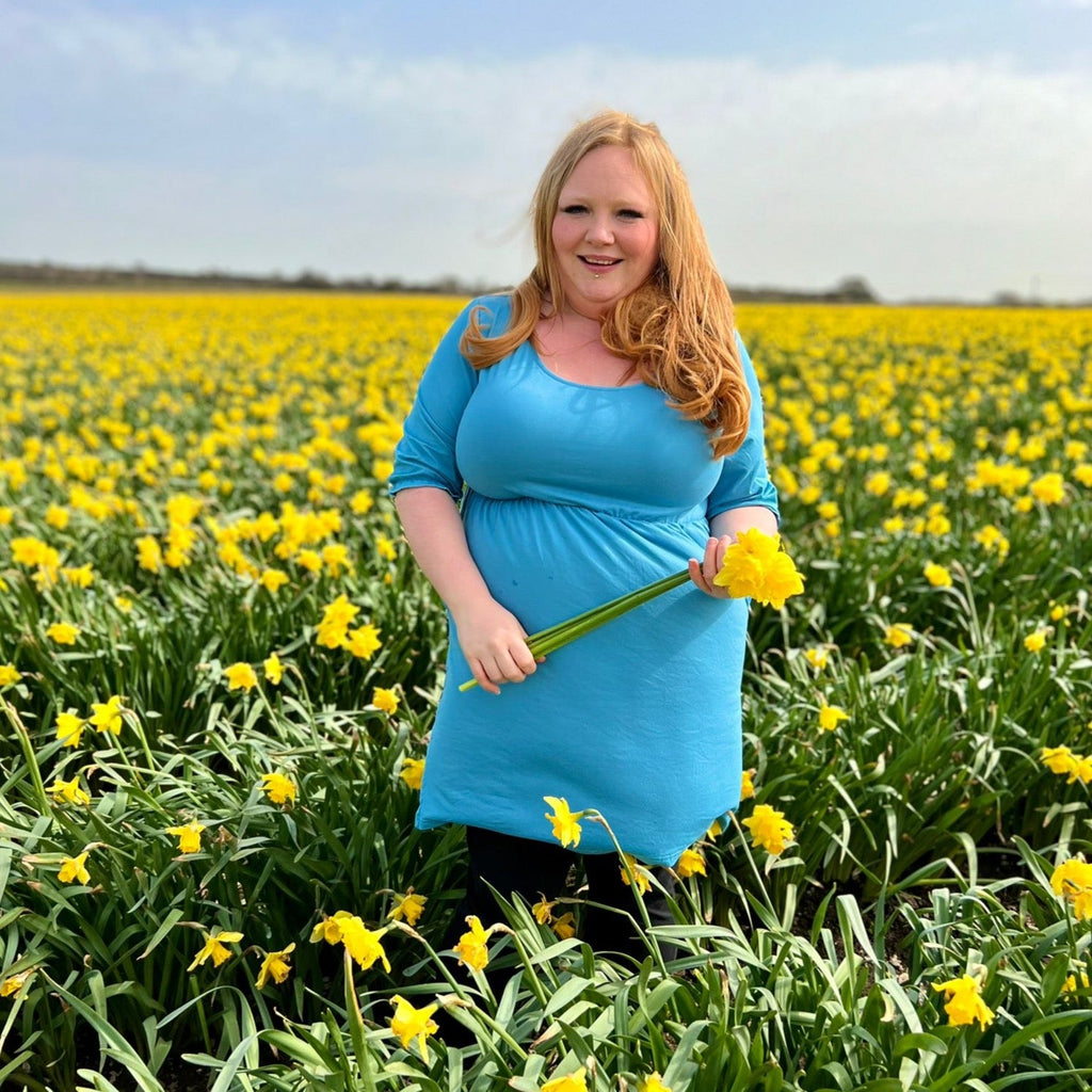 Petite Blue Dress with Pockets | Flattering Fit | UK Petite Women’s Dress