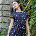 Brown Leopard Knee Length Breastfeeding Dress | Nursing Dress | MilkyMoon